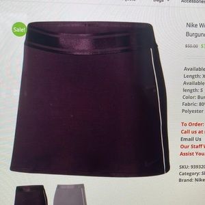 Nike Court Dry Straight Tennis Skirt Size LT